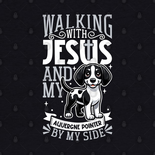 Jesus and dog - Auvergne Pointer by Modern Medieval Design